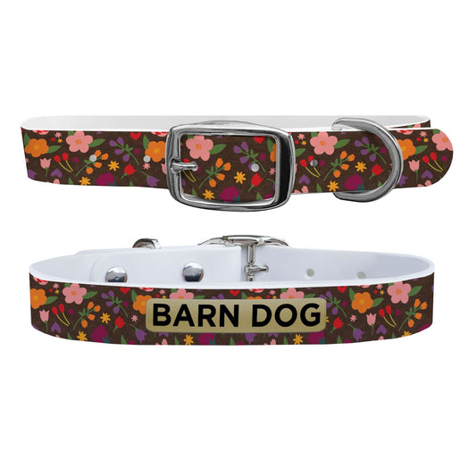 Barn Dog Floral Dog Collar