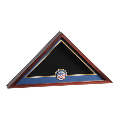 Medallion Flag Display Case, Memorial Flag Display case, Army Medallion