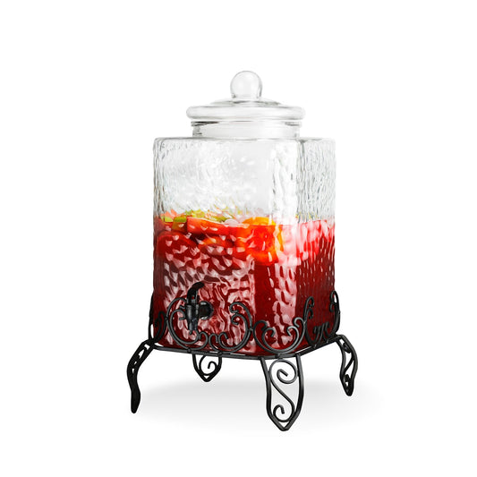 Homestead Beverage Dispenser with Metal Stand 2.5 Gal