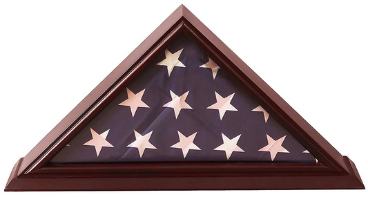 5x9 Flag Display Case Shadow Box (For Burial/Funeral/Veteran Flag)