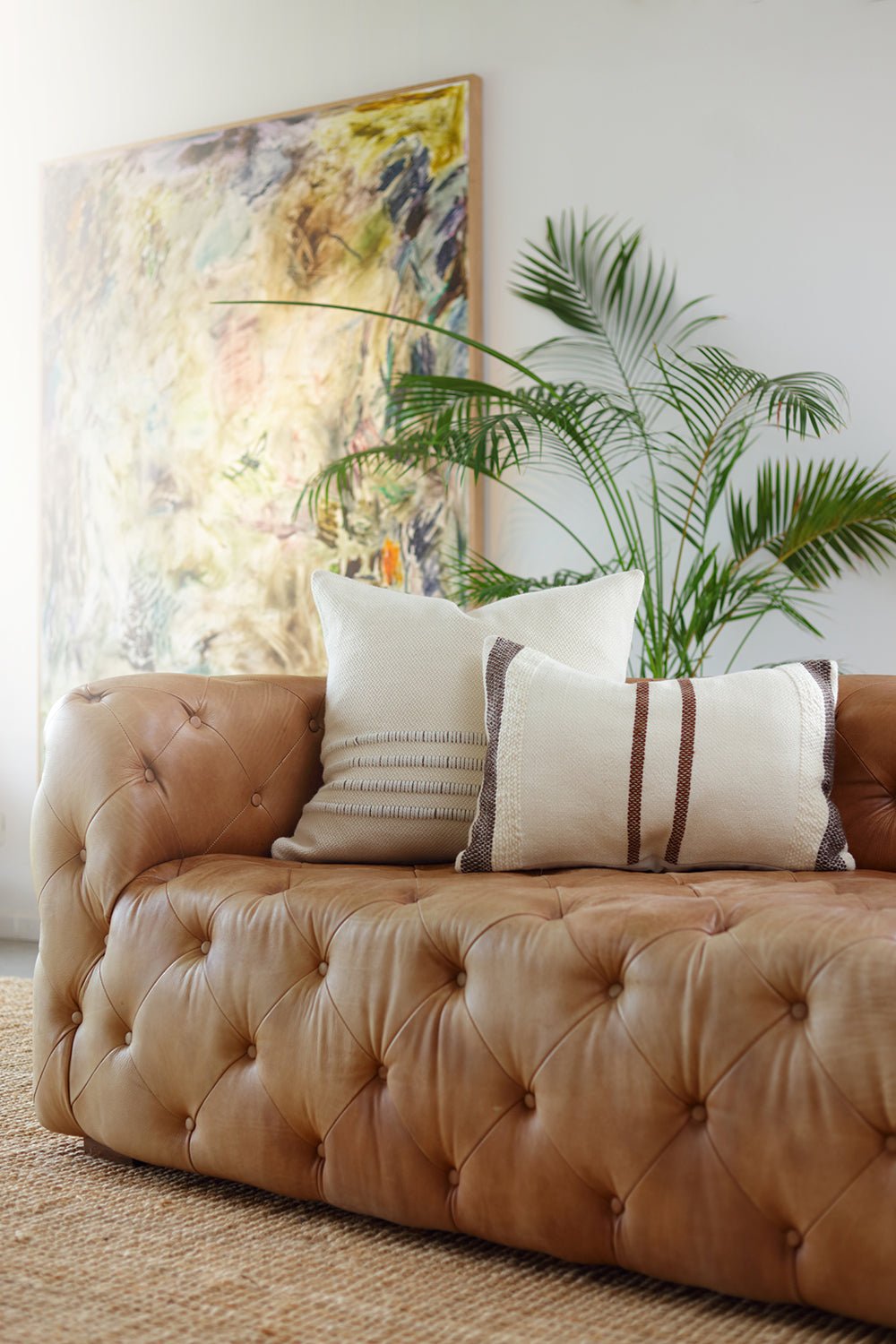Border Striped Pillow