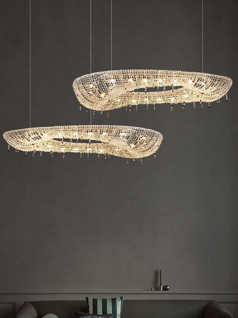 Oval Modern Crystal Chandelier