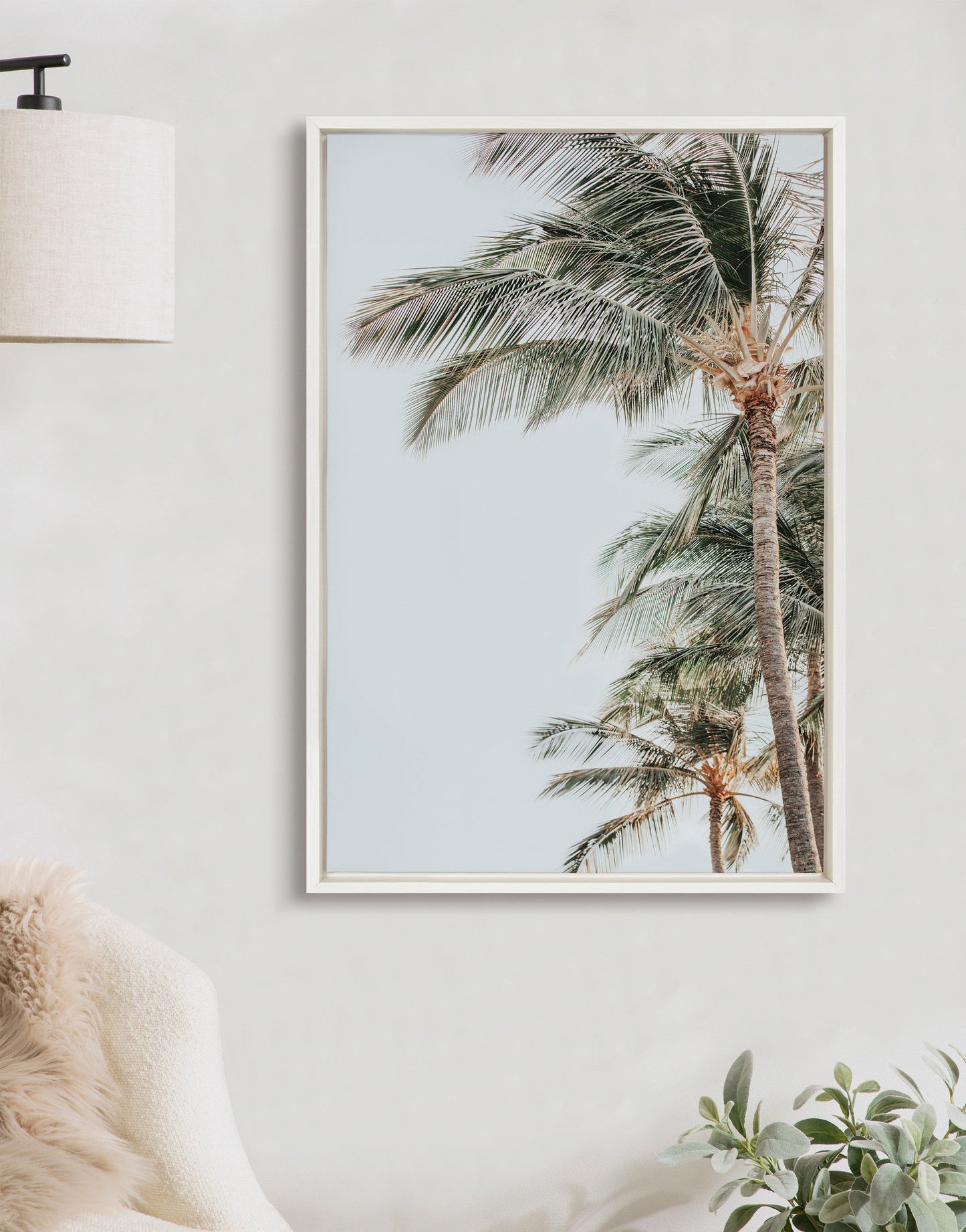 Sylvie Palm Trees Framed Canvas by Alicia Abla