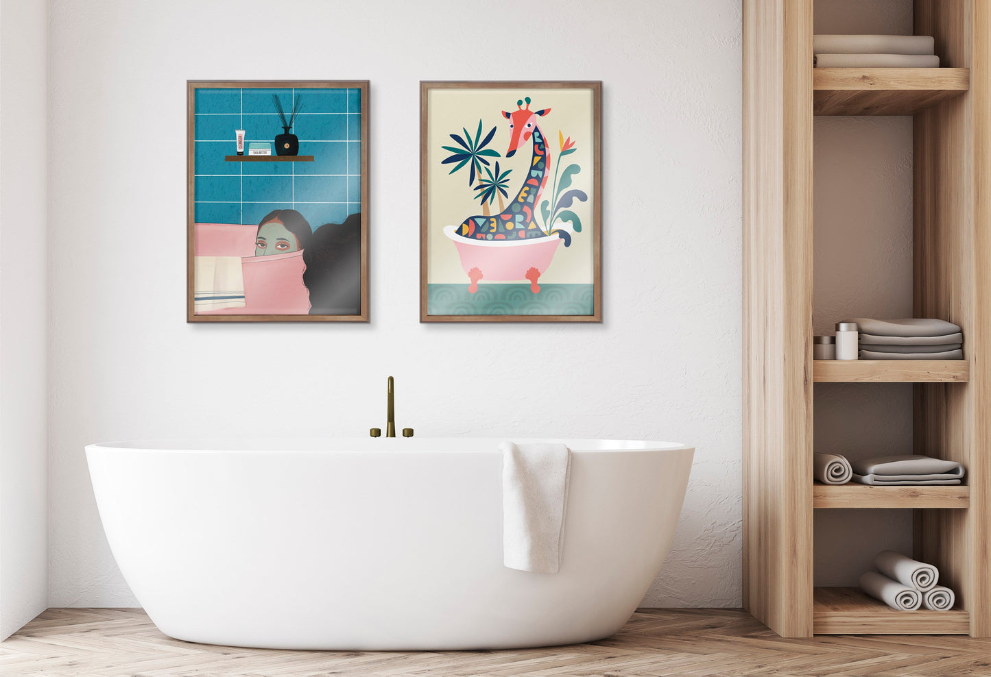 Blake Restful Rest Framed Printed Glass by Mary Joak
