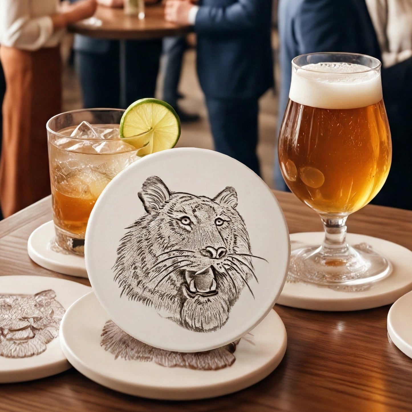 Tiger Drink Coasters