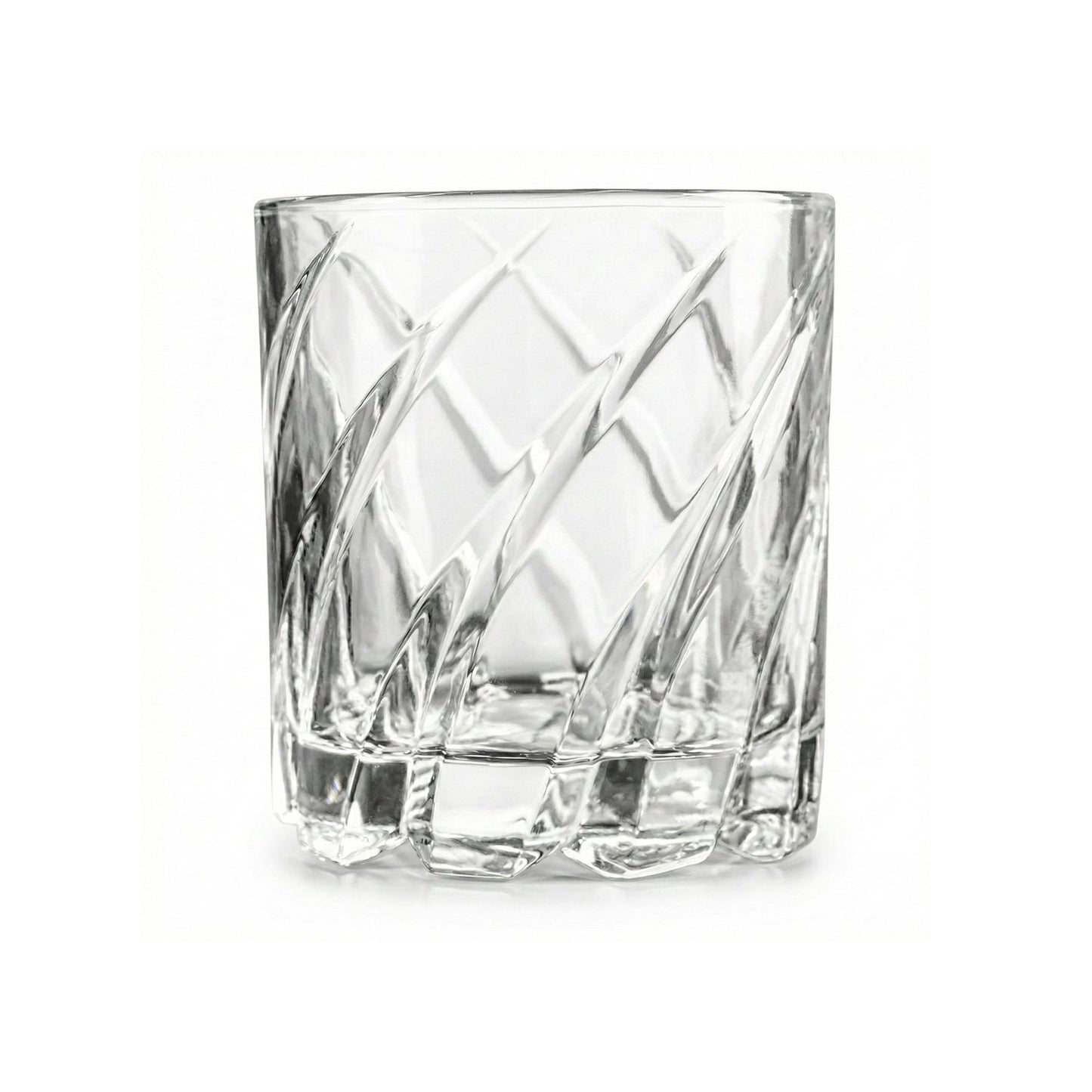 Uptown Bar Set of 4 - 10oz. Spinning Double Old Fashioned Glasses