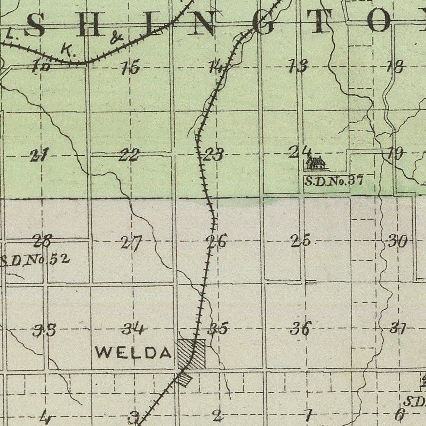 Vintage Map of Anderson County, Kansas 1887