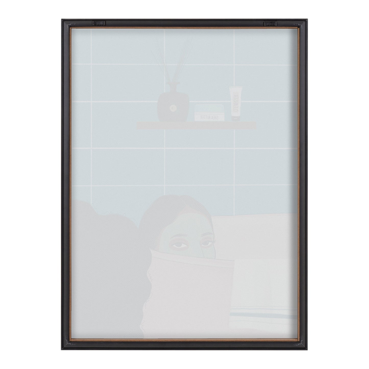 Blake Restful Rest Framed Printed Glass by Mary Joak