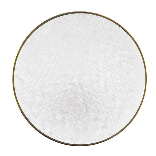 LAUREL WHITE CHARGER PLATE 13"D