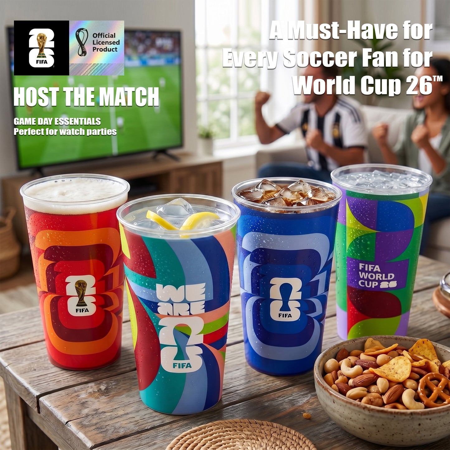 Atelier Sportif Official Official FIFA World Cup 2026 Edition 17 Oz Glass Tumblers