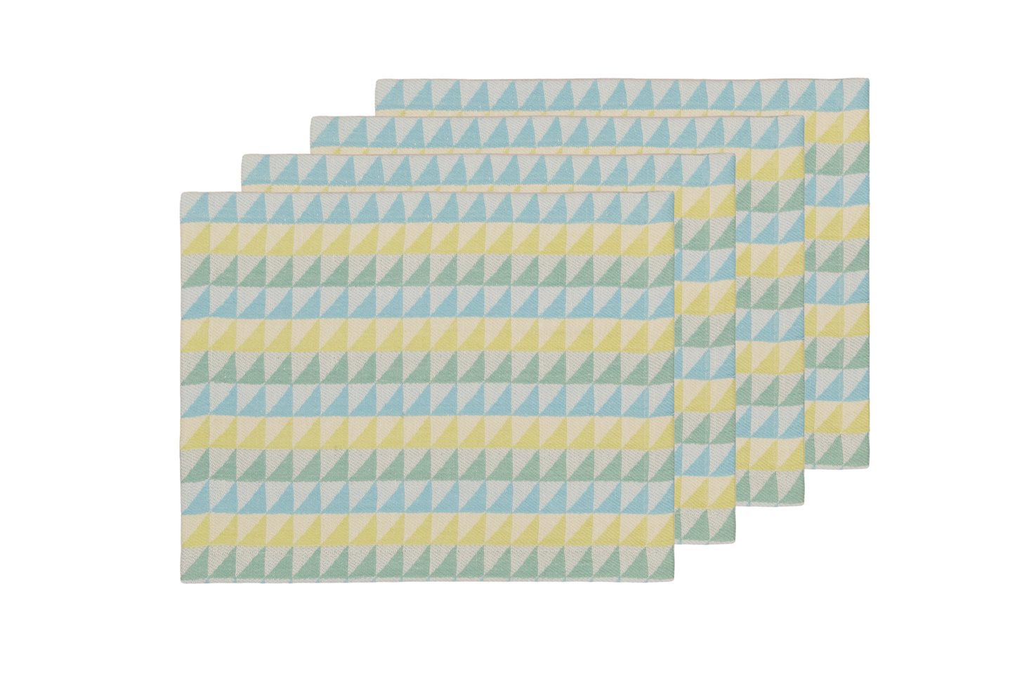 Handwoven Jacquard Placemats 14" × 18" (Set of 4)