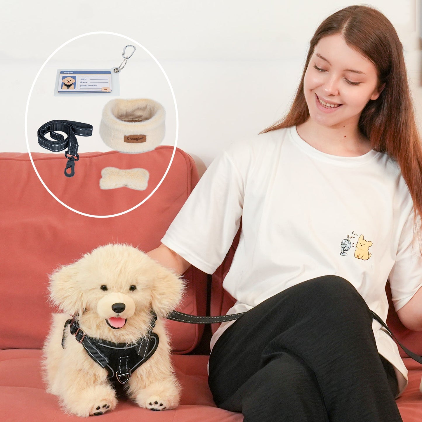 Golden Retriever Plush – Weighted Emotional Support Toy Gift
