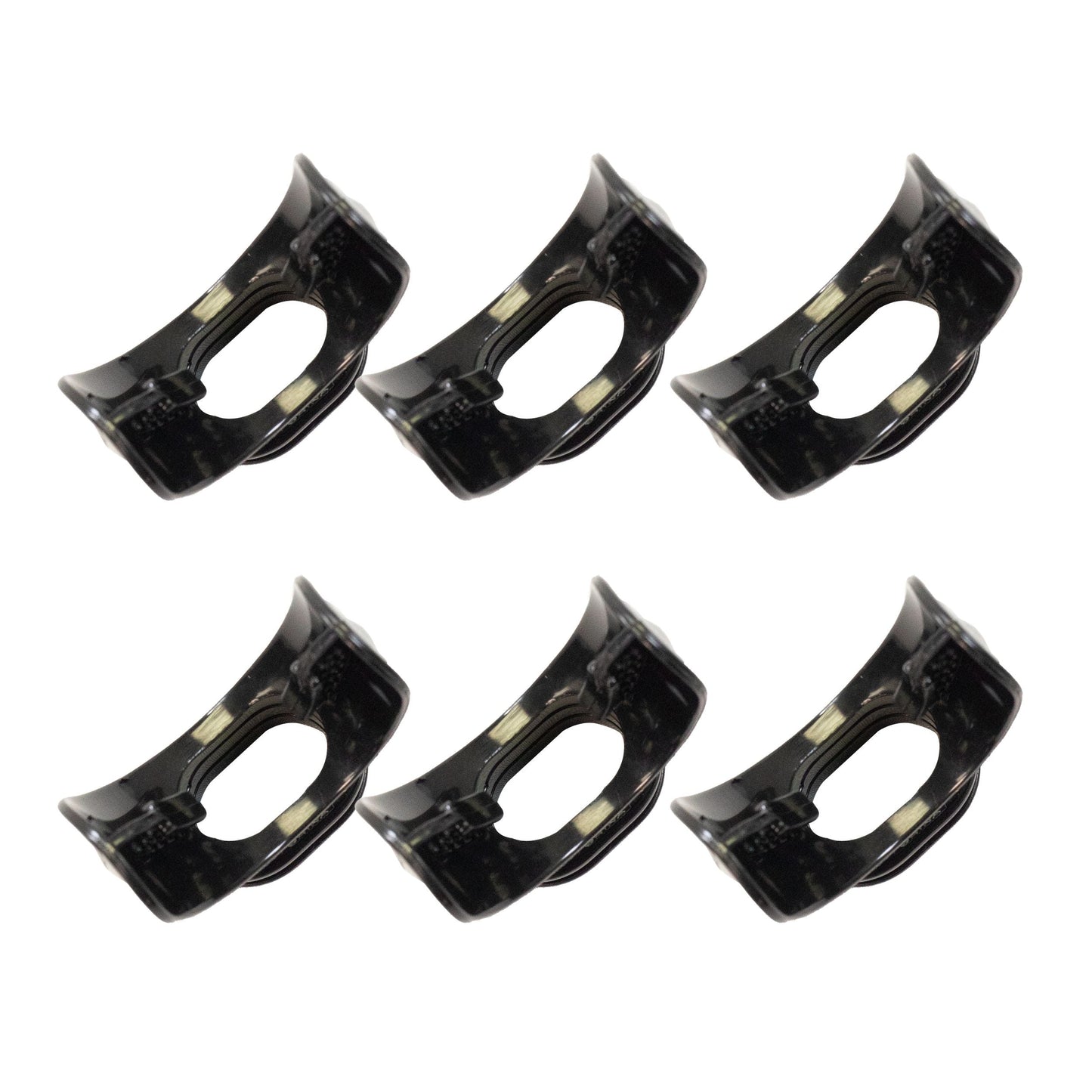 Scuba Diving Black Regulator Octopus Mouthpieces w/ Regulator Tie, 6pc Pack