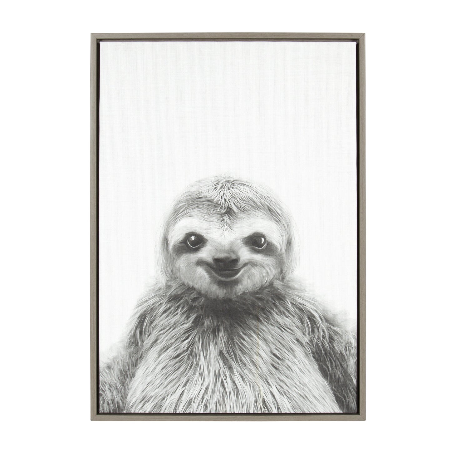 Sylvie Sloth Framed Canvas by Simon Te Tai