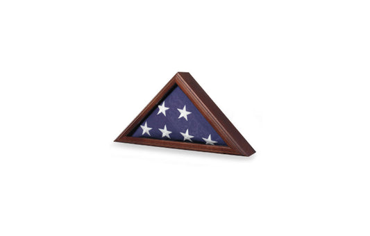 4ft x 6ft American flag, Cherry, Walnut or Oak finish