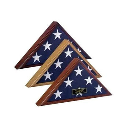 4 x 6 flag Display Case, 4 ft x 6 ft flag display case, 4x6 flag case, American flag 4x6 flag display, 4x6 flag frame - Walnut Finish.