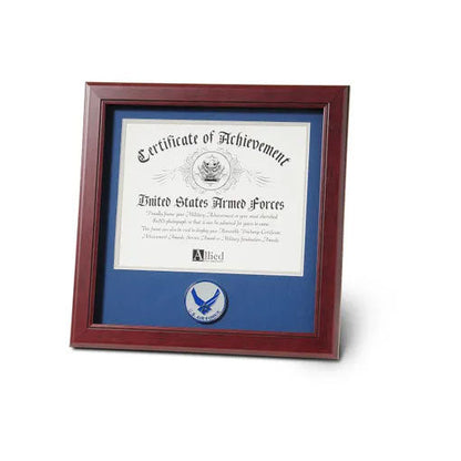 Aim High Air Force Medallion 8-Inch by 10-Inch Certificate Frame