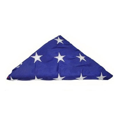 Flags Connections - Pre-Folded American Flags for Flag Display Cases - 5ft x 9.5 ft Flag, American Burial Flag.
