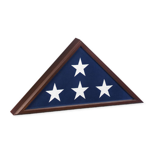 Veteran Flag Case - Fit for 5' x 9.5' Flag - Cherry or Black or Vintage Oak.