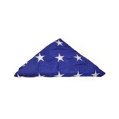 Folded American Flag, Pre Folded American Flag - Fit 3'x5' American Flag or Fit 5'x9.5' American Burial Flag.