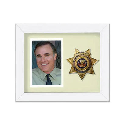 8X10 WHT VRT Sheriff Frame