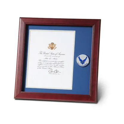 Aim High Air Force Medallion 8-Inch by 10-Inch Presidential Memorial Certificate Frame