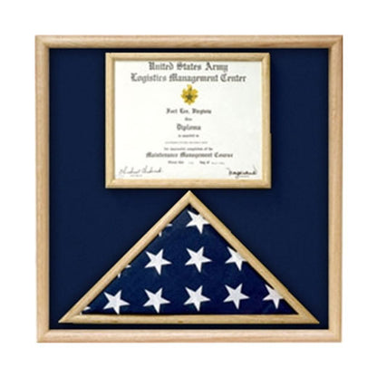 Air Force Flag and certificate Display case - Black.