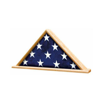 Memorial Flag Display Shadow Box - Oak Material.
