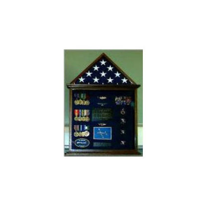 Flag and Medal Display cases, Flag and Badge display cases - Oak