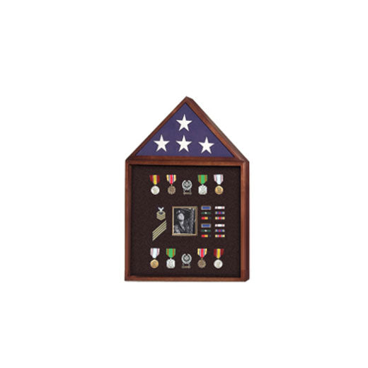 Flag and Badge display cases, Flag and Photo Frame - Cherry.