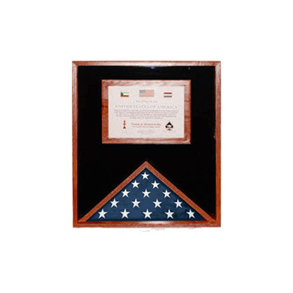 Flag and Document Case for 3ft x 5ft or 5ft x 8ft or 5ft x 9.5ft US Made - Fit 3' x 5' or 5' x 8' or 5' x 9.5' Casket Flag.