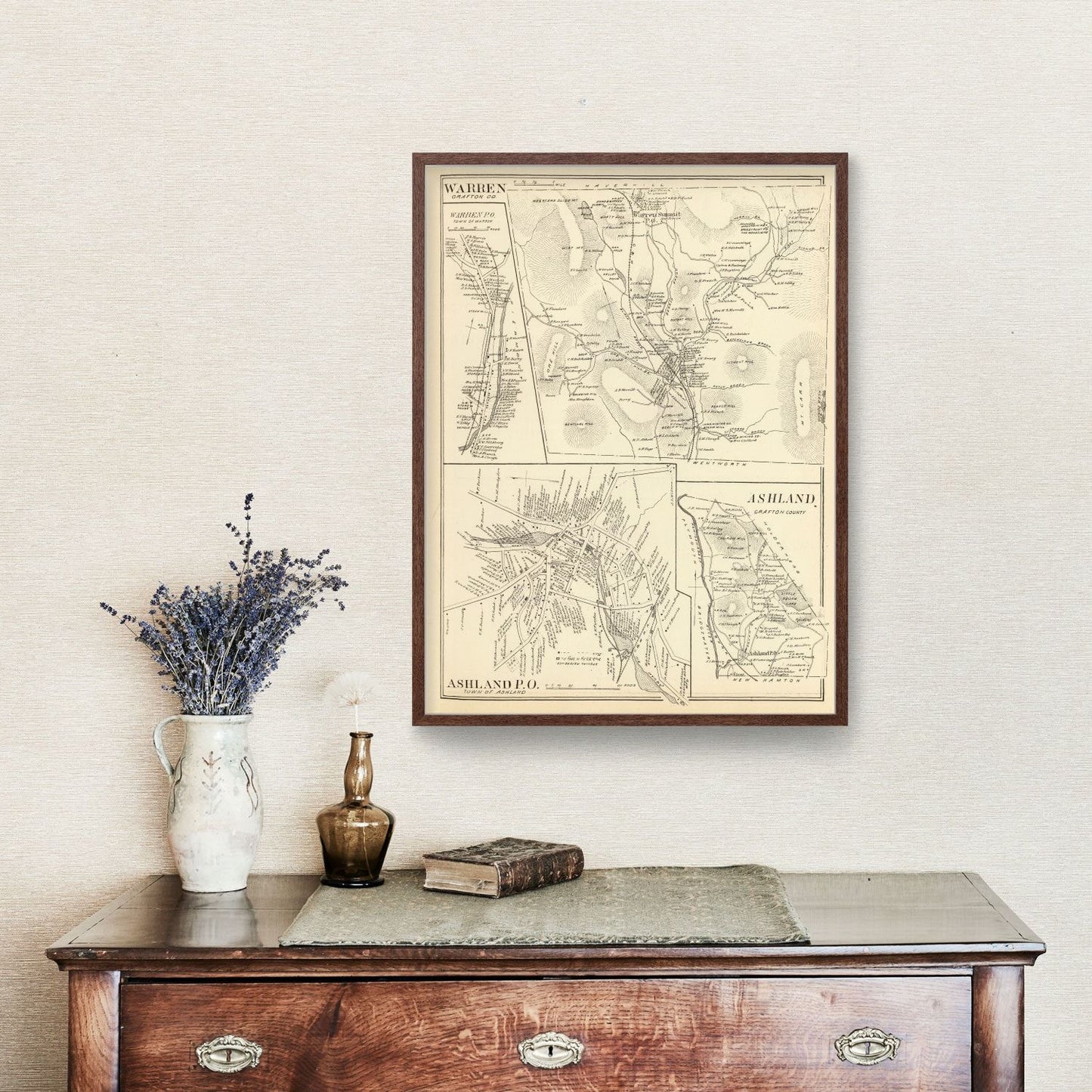 Vintage Map of Ashland, New Hampshire 1892