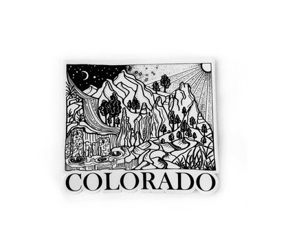 Colorado State  4" sticker