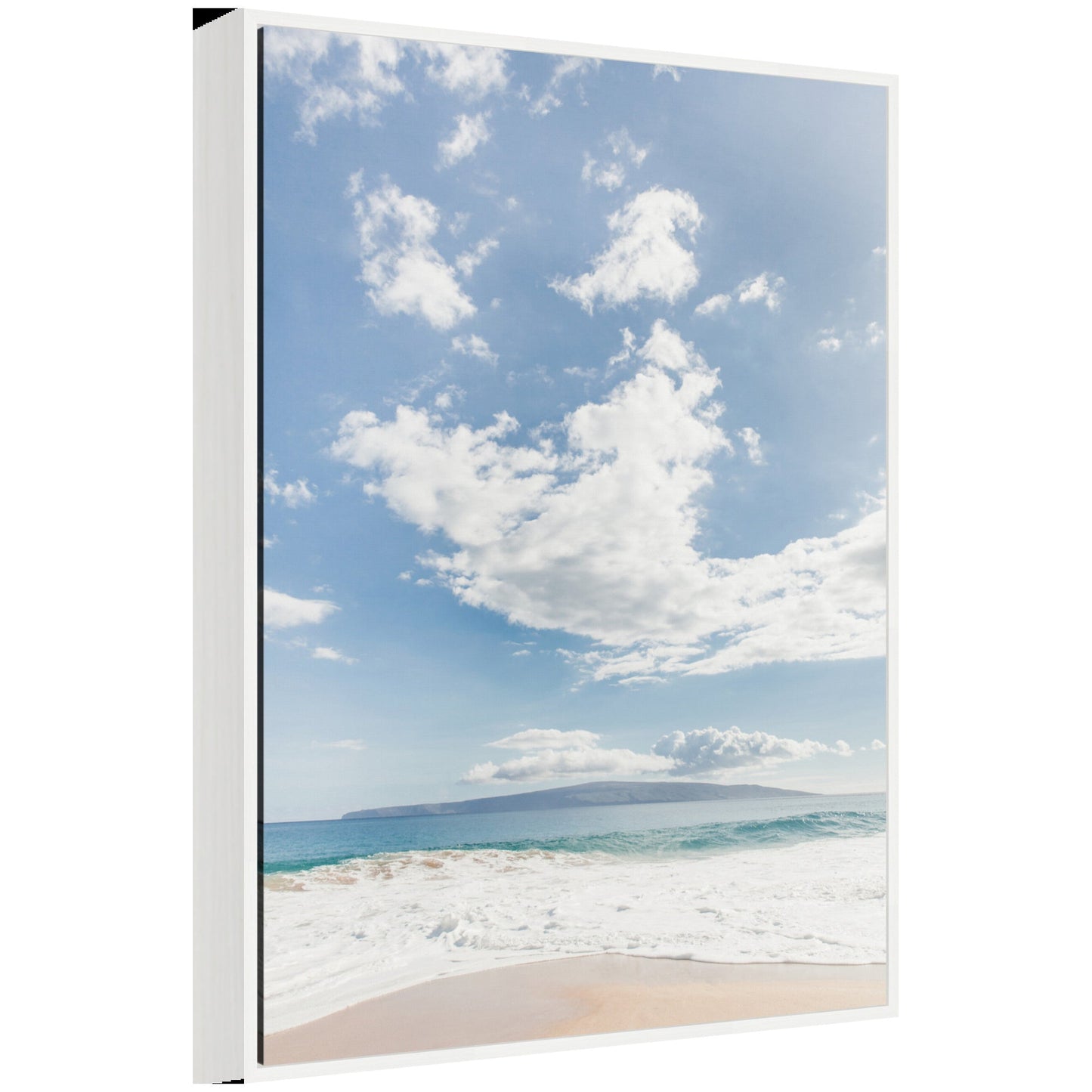 Sylvie Beach Framed Canvas by Alicia Abla