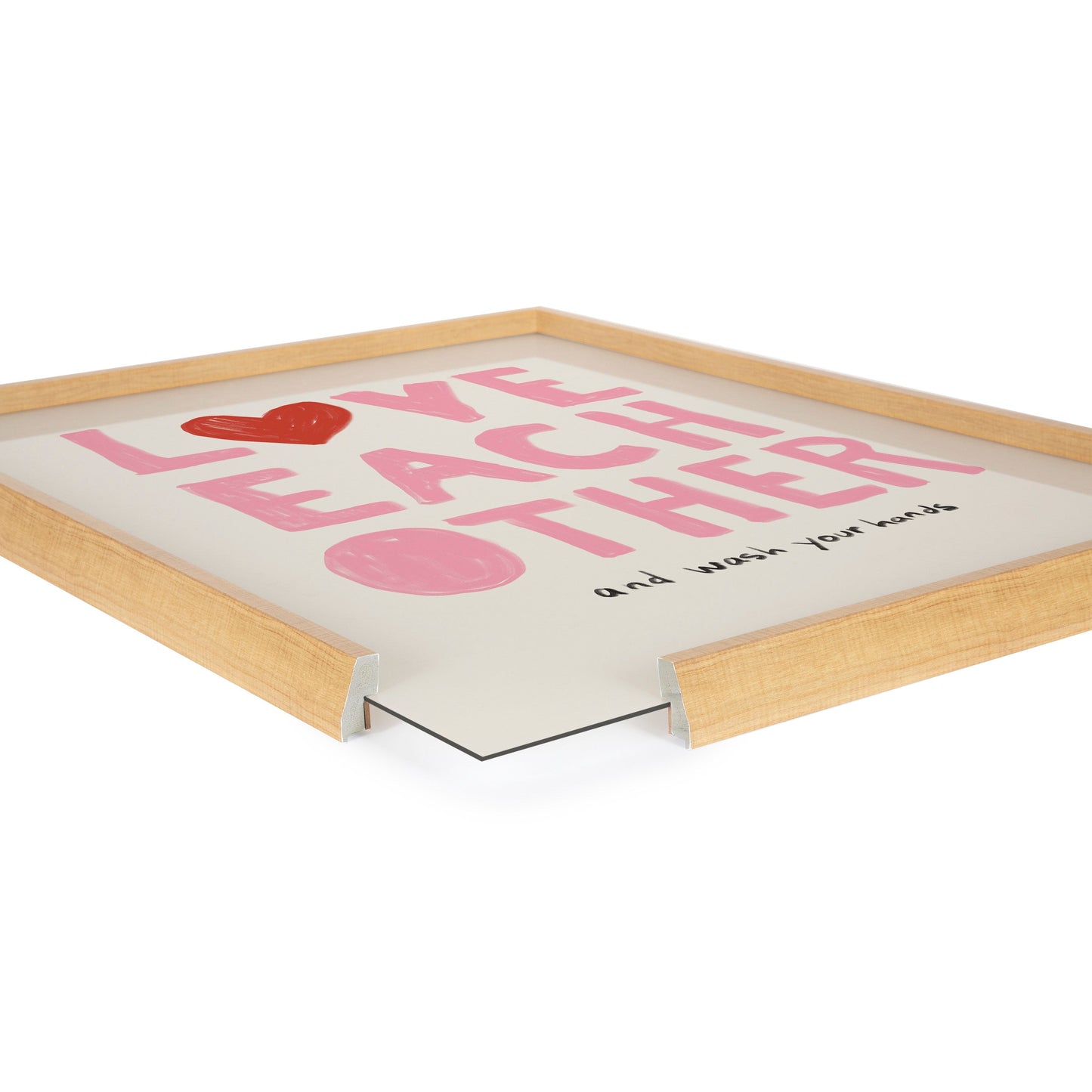 Blake Love Each Other Framed Printed Glass by Kelly Knaga