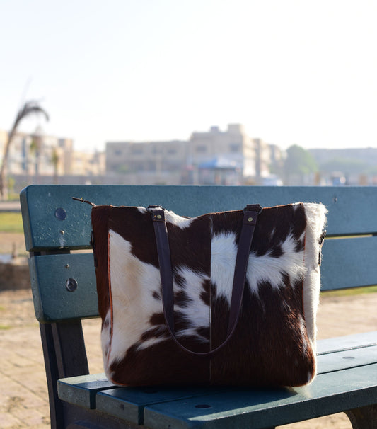 Cowhide Crossbody Leather Shoulder Bag - Stylish & Durable Everyday Purse - Perfect Gift for Her