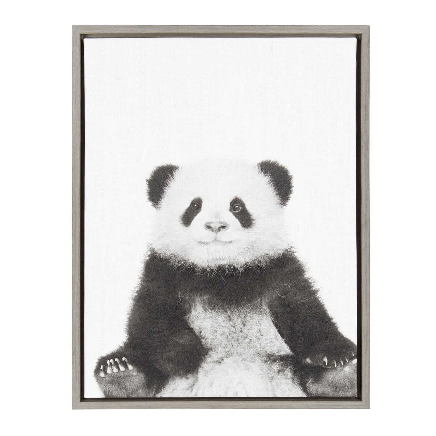 Sylvie Panda Framed Canvas by Simon Te Tai