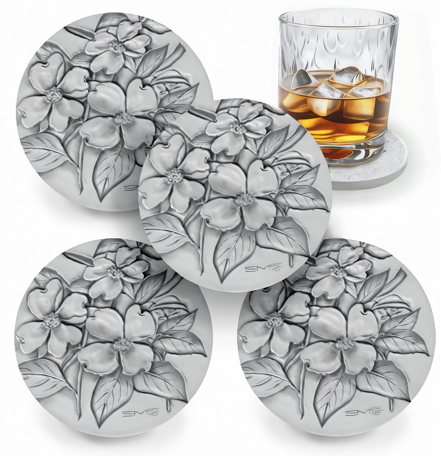 Dogwood Drink Coasters