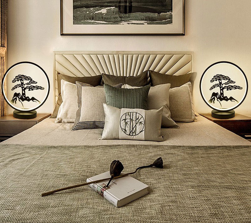 Chinese Style Ceramic LED Table Lamp