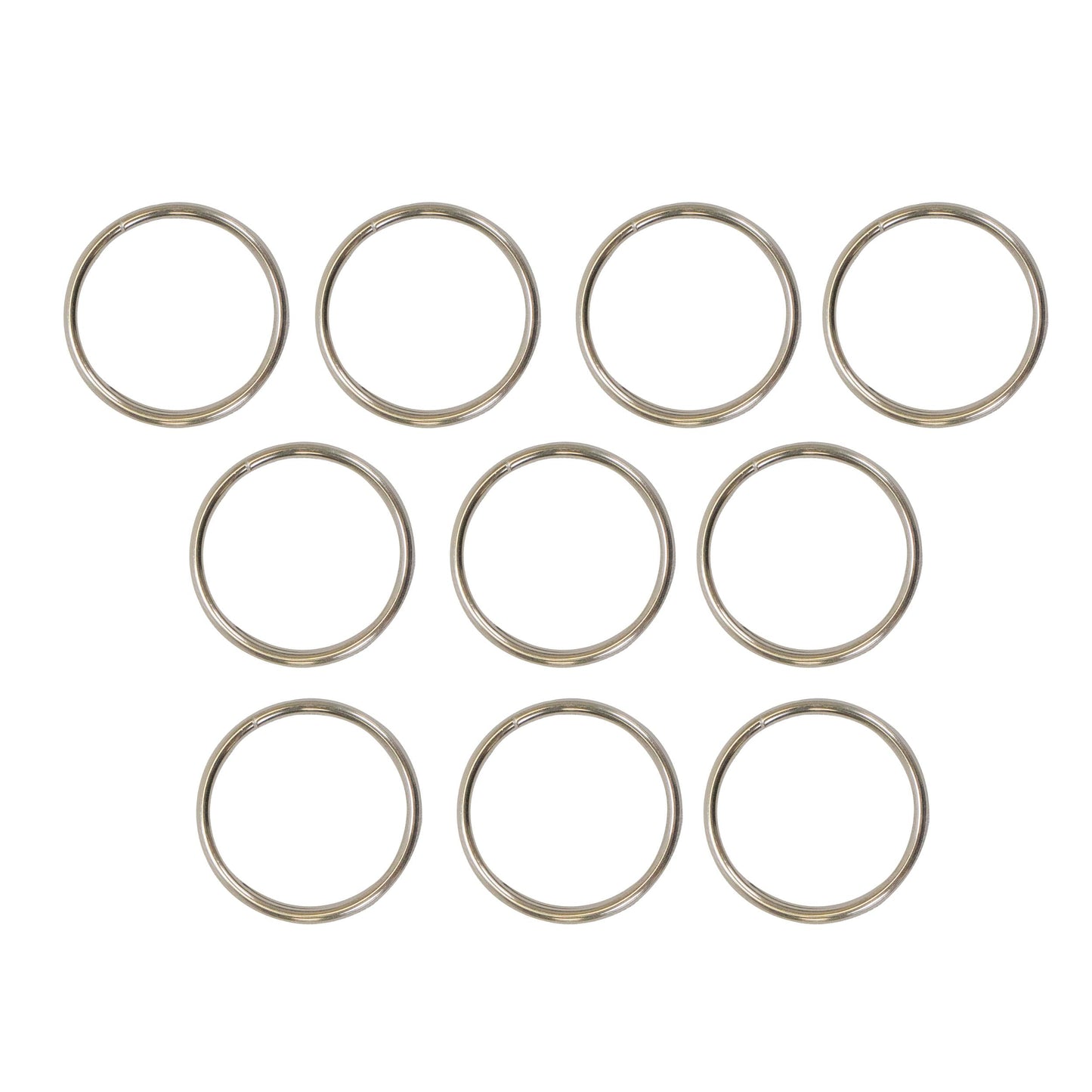 Scuba Diving 32.3mm Stainless Steel 2mm Split Ring for BCD attachment 10pc Pack