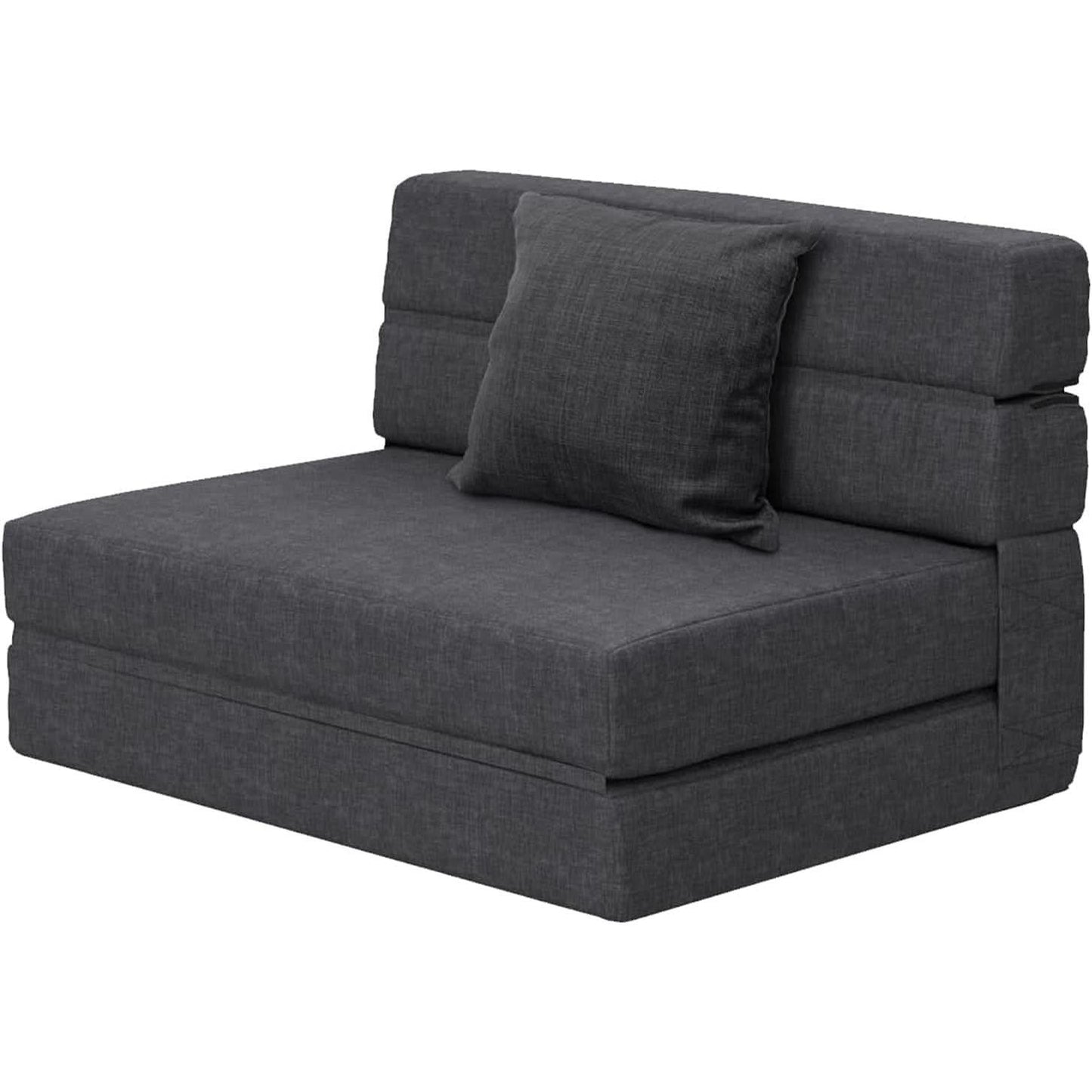 Memory Foam Sleeper Chair With Washable Cover Dark Gray