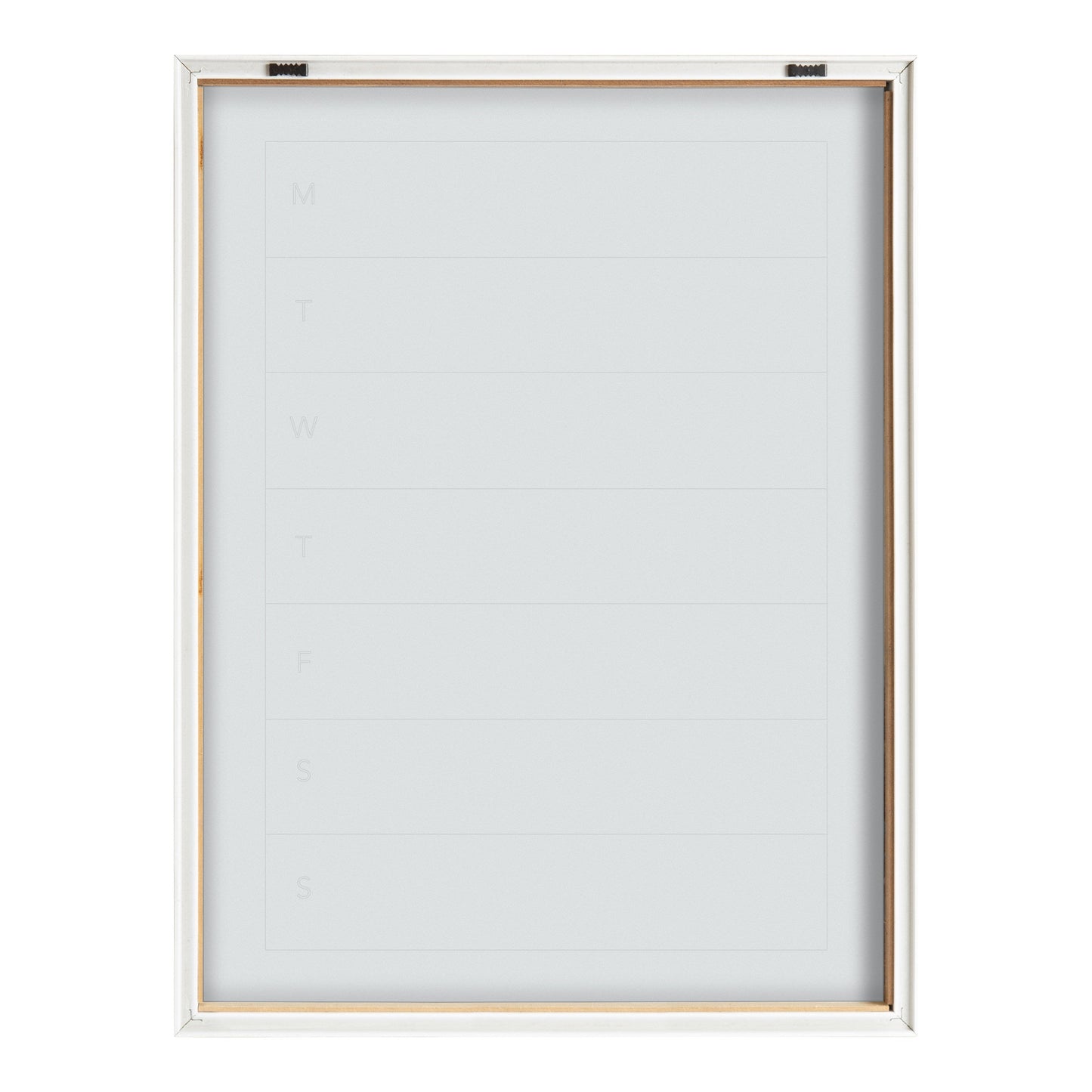 Blake Weekly Menu Framed Printed Glass by The Creative Bunch Studio