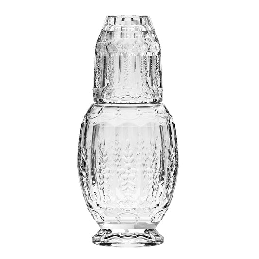 Vintage Clear Water Carafe With Tumbler 33.08oz.