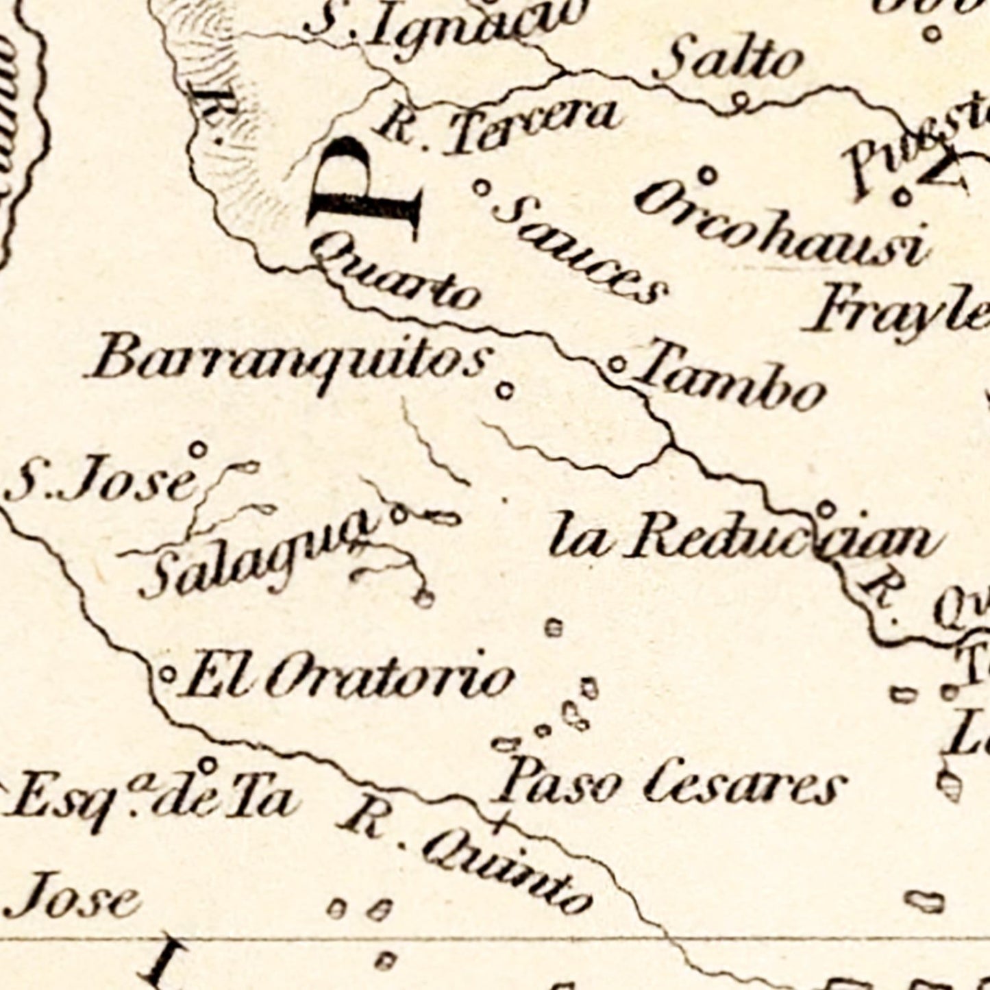 Vintage Map of Chile & La Plata 1832