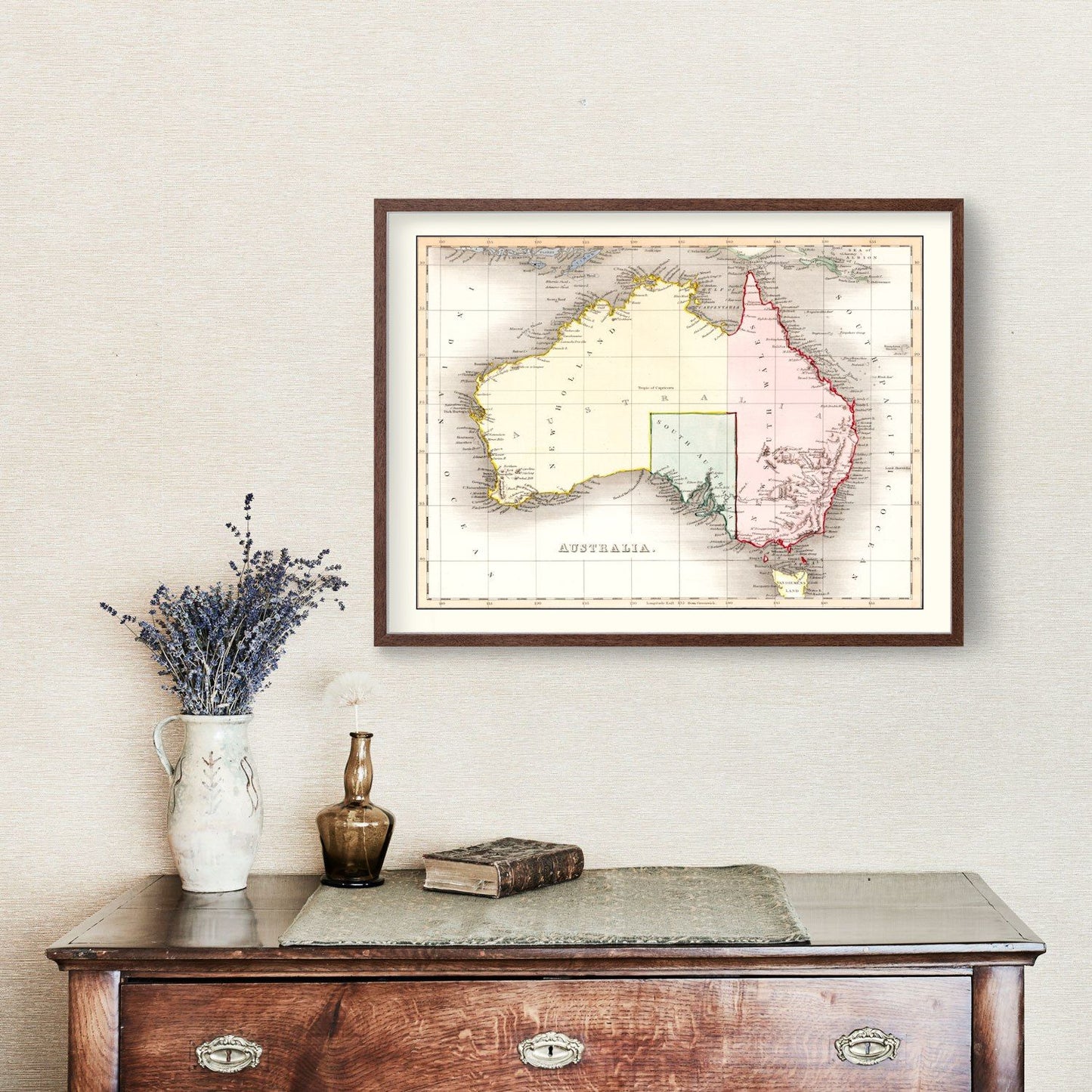 Vintage Map of Australia 1832