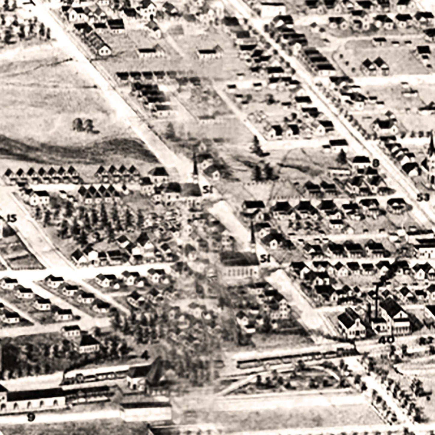 Vintage Map of Anniston, Alabama 1903