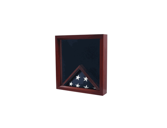 Flag Combination Medal Award Display Case - 4' x 6' Flag