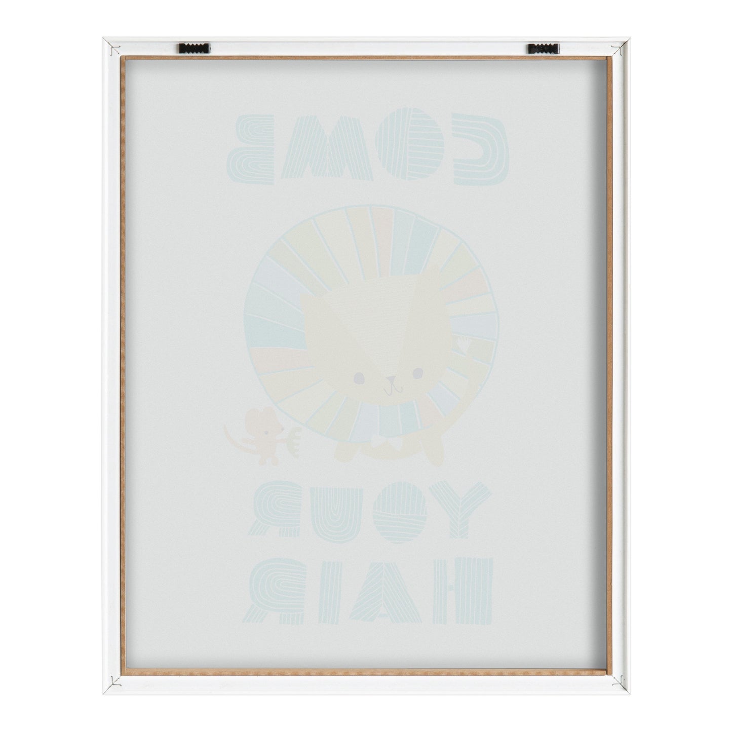 Blake Splish Splash Zoo Lion Framed Printed Glass by Heather Rosas