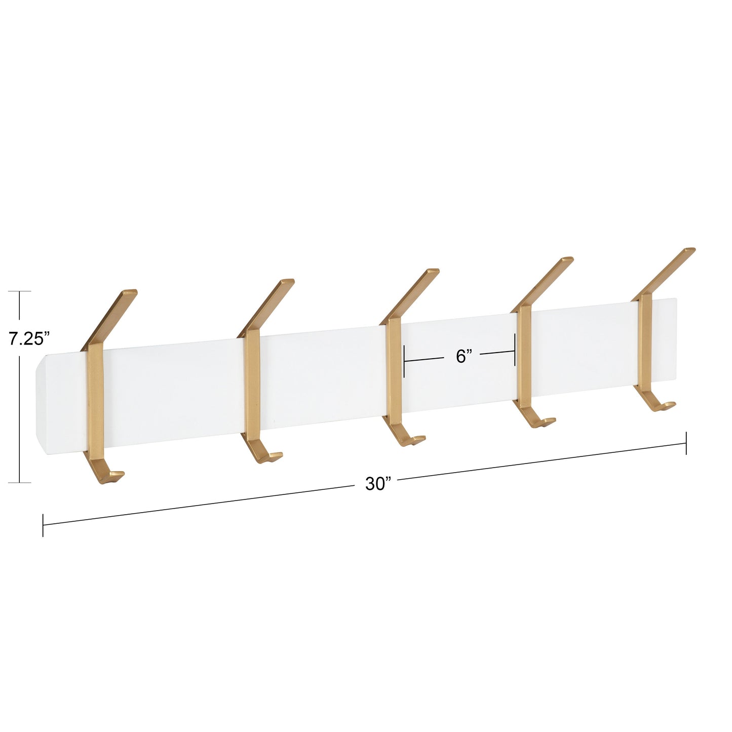 Rossmore Wood and Metal Hooks