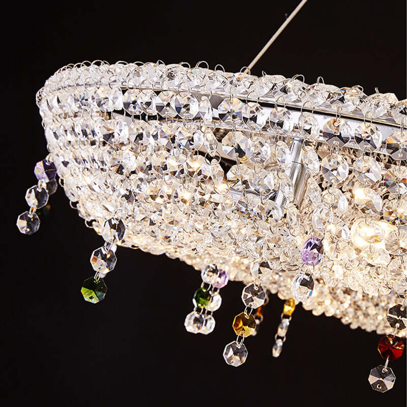 Oval Modern Crystal Chandelier